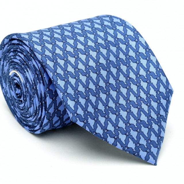 Reddendi India Pure Silk Necktie- Royal Marine Blue | Qrator