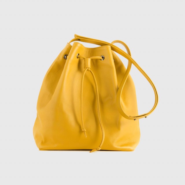 mustard bucket bag