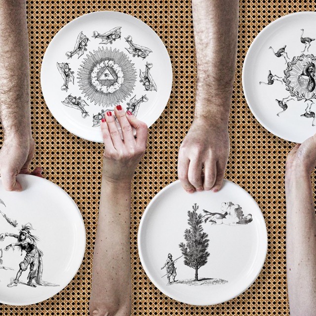 Meaning Glazed Ceramic Plate Qrator