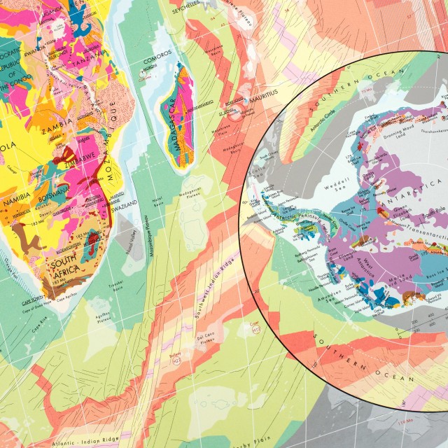 World Geology Map - Small - Plastic | Qrator