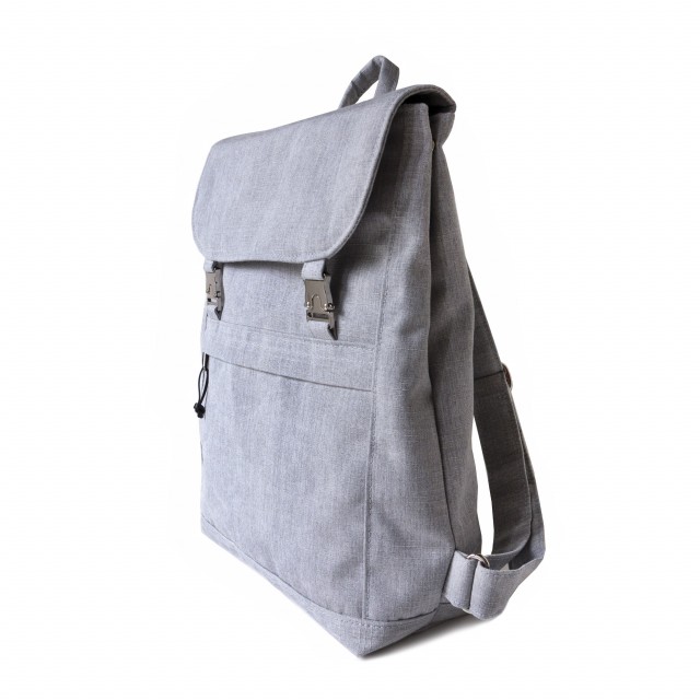 Canvas Backpack Light Grey Qrator