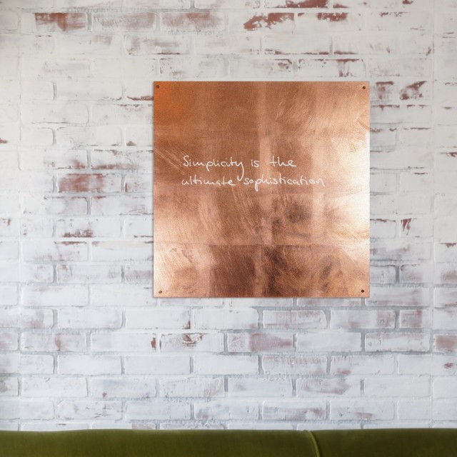 Copper Whiteboard/ Board Large Qrator