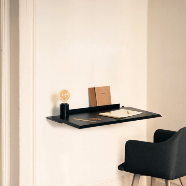 Alada Floating Folding Desk Black Qrator