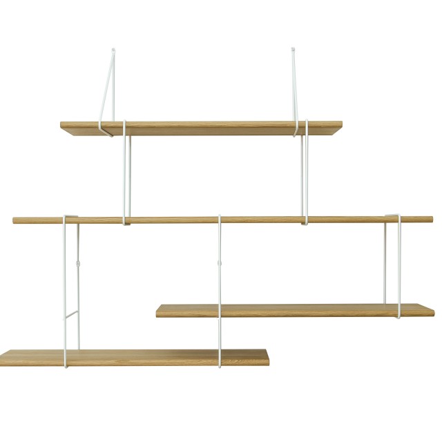 Link Shelving System Setup 2 Oak Qrator